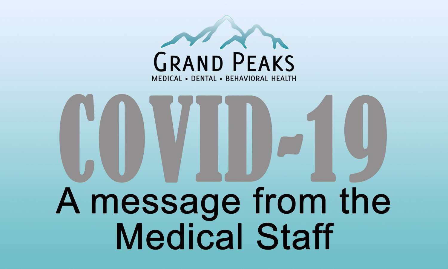 COVID-19 - A Message From The Medical Staff - rexburg wellness center
