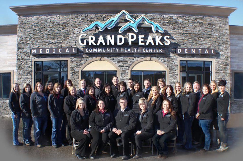 The grand Peaks team standing out in front of their Rexburg location - rexburg wellness center